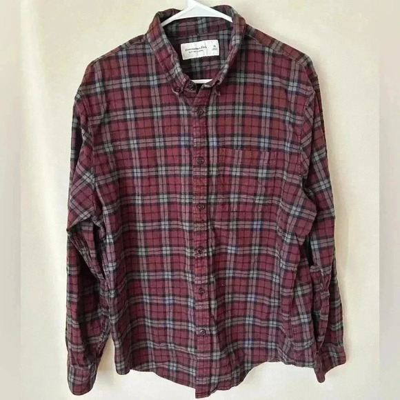 Abercrombie & Fitch Other - Abercrombie & Fitch Soft Red Plaid Button Down Flannel Men’s Size X-Large